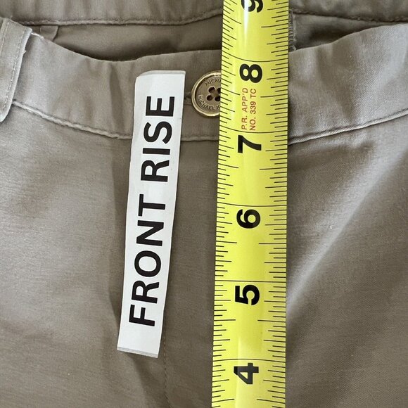 MICHAEL KORS Women's Stretch Skinny Tan Ankle Pants Size 2 Mid Rise Zip Pockets - Picture 9 of 12